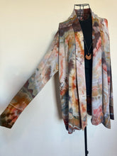 Load image into Gallery viewer, Women’s Medium (can fit a large too) Geode Cardigan with Thumbholes and Pockets in ‘Petrified Wood’
