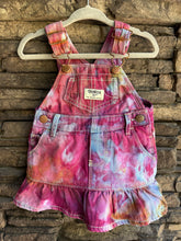 Load image into Gallery viewer, Baby 9 Month Osh Kosh B’Gosh Denim Overall Dress in ‘Bird Song’
