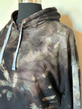 Load image into Gallery viewer, Women’s XXL Reverse Dye Hoodie in ‘Raven’
