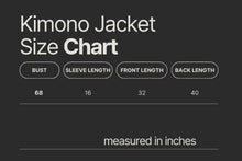 Load image into Gallery viewer, Women’s One Size (fits S-2X best) 100% Rayon Geode Cinched Kimono Duster in ‘Cosmic Eyes’
