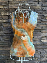Load image into Gallery viewer, Women’s Small Geode U-Neck Tank Top in ‘Boulder Turquoise’
