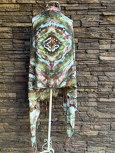 Load image into Gallery viewer, 100% Rayon Fringe Scarf in ‘Sage Blossom’
