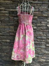 Load image into Gallery viewer, Women’s Small Denim Corset Midi A-Line Dress with Pockets in ‘Warrior Princess’
