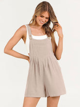 Load image into Gallery viewer, Women’s XL Geode Rayon/Linen Overall Romper Shorts in ‘Rustic Rainbow’
