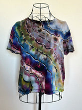 Load image into Gallery viewer, Women’s Large Reverse Geode T-Shirt in ‘Rainbow Obsidian’
