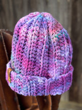 Load image into Gallery viewer, Adult Chunky Cotton Knit Geode Beanie in ‘Mindbender’
