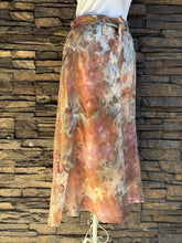 Load image into Gallery viewer, Women’s Medium Tie-waist Soft Denim Midi Skirt in ‘Blush Oasis’
