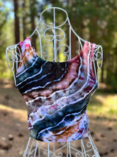 Load image into Gallery viewer, Women’s Medium Geode Cropped Tank Top in ‘Pinot Sage &amp; Teal’
