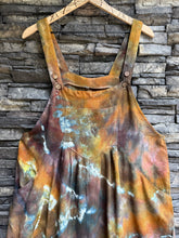 Load image into Gallery viewer, Women’s Medium (fit more like a large) Geode Wide-Leg Linen/Rayon Overalls in ‘Charred Redwood’
