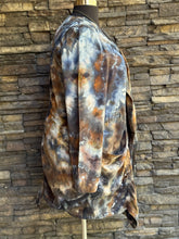 Load image into Gallery viewer, Women’s XL Geode Open Front 100% Lyocell Jacket in ‘Turkey Tail Mushroom’
