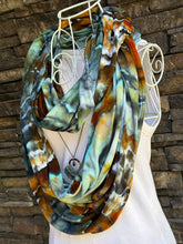 Load image into Gallery viewer, Geode XL Seamless Bali Rayon Jersey Infinity Scarf in ‘Boulder Turquoise’
