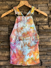 Load image into Gallery viewer, Toddler 4T Denim Osh Kosh B’gosh Overall Skirt Dress in ‘Bird Song’
