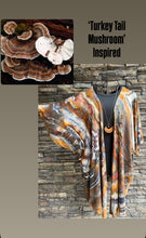 Load image into Gallery viewer, Women’s Medium Geode Kimono in ‘Turkey Tail Mushroom’
