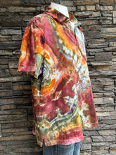 Load image into Gallery viewer, Men’s XXL (fits like an XL) Geode 100% Cotton Polo Shirt in ‘Rustic Rainbow’
