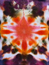 Load image into Gallery viewer, Shibori Dish Towel in ‘Amethyst Sunrise’
