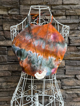 Load image into Gallery viewer, Women’s Small Geode Hand-Sewn Halter Crop Top in ‘Sedona’
