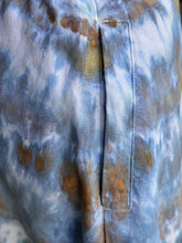 Load image into Gallery viewer, Women’s Large Linen/Rayon Button Front Midi Skirt Pockets in ‘Blue Gray’ Twist
