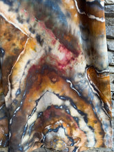 Load image into Gallery viewer, Women’s Large Geode Wide-Leg Linen/Rayon Overalls in ‘Turkey Tail Mushroom’
