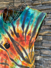 Load image into Gallery viewer, Women’s Small (can fit a medium too) U-Neck 100% cotton Midi Dress in ‘Bold As Love’
