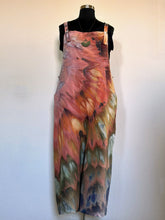 Load image into Gallery viewer, Women’s 3X Cotton/Linen Inclined Twist Overalls in ‘Rustic Rainbow’
