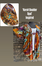 Load image into Gallery viewer, Women’s XXL Geode Kimono in ‘Koroit Boulder Opal’
