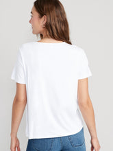 Load image into Gallery viewer, Women’s Medium Luxe Crewneck Geode T-Shirt in ‘Rustic Rainbow’

