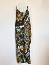 Load image into Gallery viewer, Women’s Large Geode 100% Rayon Wide-Leg Spaghetti Strap Jumpsuit with Pockets in ‘Olive Grove’
