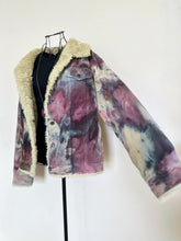 Load image into Gallery viewer, Women’s Large Upcycled Sherpa Lined Corduroy Jacket in ‘Brushed Steel’
