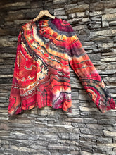 Load image into Gallery viewer, Custom Reverse Geode Henley in ‘Fire on the Mountain’ for Bill
