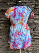 Load image into Gallery viewer, Women’s Large Geode Linen/Rayon Short Sleeve Babydoll Dress with Pockets in ‘Bird Song’
