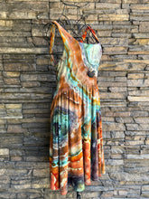Load image into Gallery viewer, Women’s Small Geode Square-Neck Ballet Dress with Pockets in ‘Petrified Wood’
