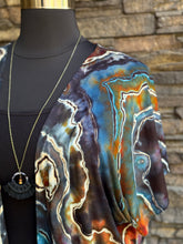 Load image into Gallery viewer, Custom Reverse Geode Kimono in ‘Midnight Jasper’ for Rosie
