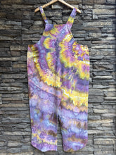 Load image into Gallery viewer, Women’s XXL Cotton/Linen Overalls with Tulip Leg in ‘Sugar Plum’

