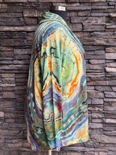 Load image into Gallery viewer, Custom Reverse Geode Athelta Cardigan in ‘Oil Slick’ for Walter
