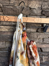 Load image into Gallery viewer, XL 100% Cotton Geode Laundry Tote Bag with Drawstring in ‘Rustic Rainbow’
