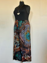 Load image into Gallery viewer, Custom Reverse Geode Faux Wrap Pants In ‘Petrified Wood’ for Amy
