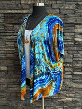 Load image into Gallery viewer, Women’s XL Geode Kimono in ‘Azurite’
