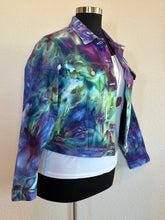 Load image into Gallery viewer, Custom Ice Dyed Denim Jacket in’MindBender B’ for Agni
