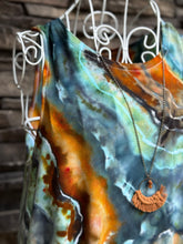 Load image into Gallery viewer, Custom Women’s Small Geode Luxe Tank Top in ‘Boulder Turquoise’ for Kathy
