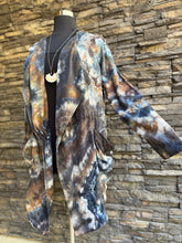 Load image into Gallery viewer, Women’s XL Geode Open Front 100% Lyocell Jacket in ‘Turkey Tail Mushroom’
