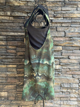 Load image into Gallery viewer, Women’s Small Linen/Rayon Geode Overall Shorts in ‘Moss Agate’
