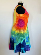 Load image into Gallery viewer, Women’s XXL Geode Sleeveless Surplice Dress with Pockets in ‘Electric Rainbow’
