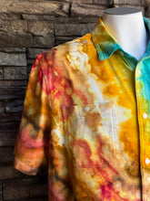 Load image into Gallery viewer, Custom Geode Polo Shirt for Jason in ‘Yellowstone’s Grand Prismatic Spring’
