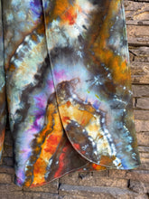 Load image into Gallery viewer, Women’s Small Geode Linen Blend Wide-Leg Split-Hem Flowy Pants with Pockets in ‘Labradorite’
