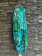 Load image into Gallery viewer, Geode Bail Seamless Rayon Jersey XL Infinity Scarf in ‘Emerald Waters of Lake Tahoe’
