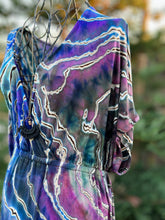 Load image into Gallery viewer, Custom Reverse Geode Surplice Maxi Dress in ‘Abalone’ for Laura
