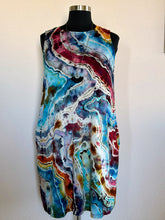 Load image into Gallery viewer, Women’s XXXL 3X Reverse Geode Sleeveless Swing Dress with Pockets in ‘Desert Springs’
