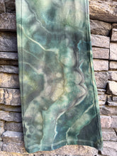 Load image into Gallery viewer, Women’s Small Geode Yoga Pants with Fold Over Waist In ‘Moss Agate’

