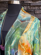 Load image into Gallery viewer, Custom Reverse Geode Athelta Cardigan in ‘Oil Slick’ for Walter
