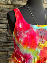 Load image into Gallery viewer, Women’s XL Geode Square Neck Dress with Pockets in ‘Tropical Daydream’

